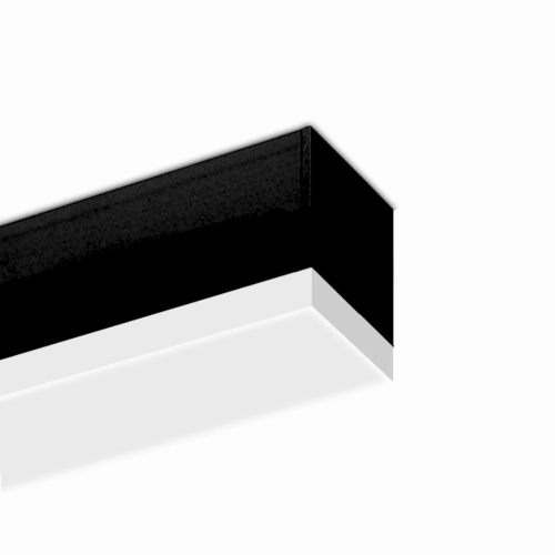 LTS Licht&Leuchten LED-Anbauleuchte 830, DALI, schwarz MLA070108302AOV/D.sw
