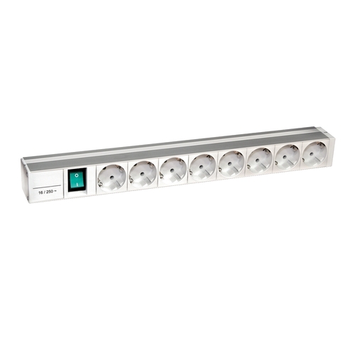 Schneider Electric Actassi, Stromverteilungss chiene, 8 Steckdosen NSYAPU19F8S Schneider Electric Actassi, Stromverteilungss chiene, 8 Steckdosen NSYAPU19F8S