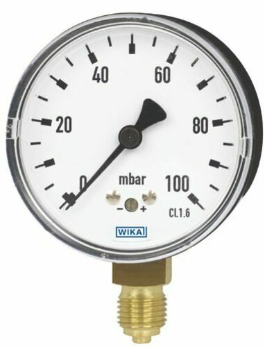 Wika Wiegand KapsFedMano 611.10.063 Cu -25..0mbar1/4NPTunt 4427878
