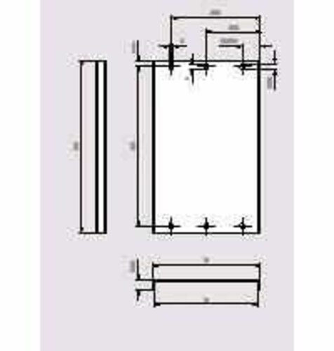Heitec Frontplatte f. Griff Typ-III 6HE 3685.556
