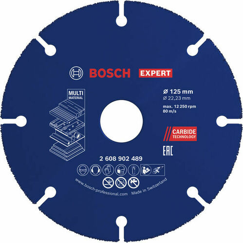 Bosch Power Tools EXPERT Carbide Multi Wheel Trennscheibe 125 mm 2608902489