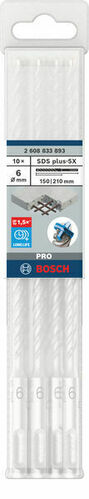 Bosch Power Tools PRO SDS plus-5X Hammerbohrer 6 x 150 2608833893VE(10)