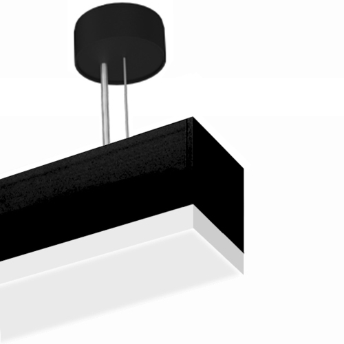 LTS Licht&Leuchten LED-Pendelleuchte 840, DALI, schwarz MLP070118402AOV/D.sw