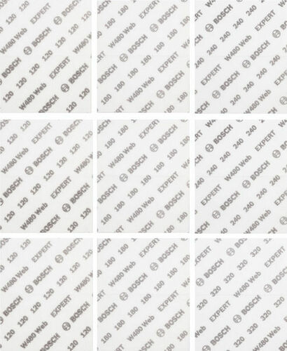 Bosch Power Tools EXPERT W480 Web 1/4 Handschleifblatt-Set 2608902432VE(9)