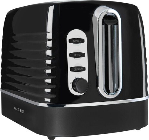 GUTFELS Toaster 2-Scheiben TOAST 3300 C sw/inox