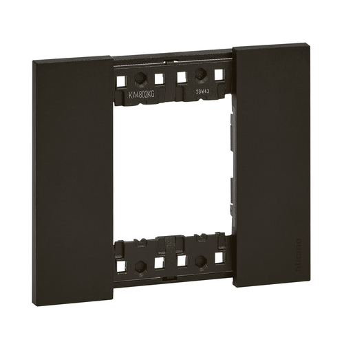 Legrand (BT) Abdeckrahmen 2-modulig Black KA4802KG