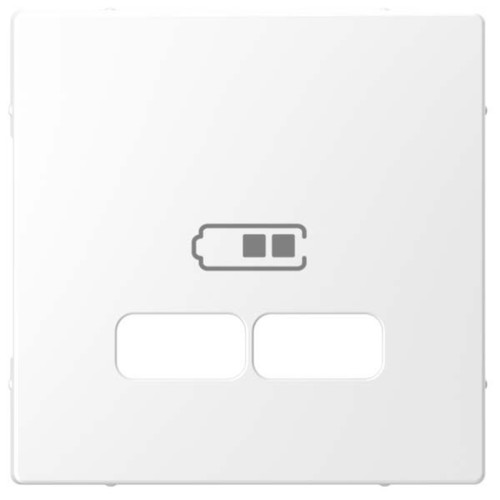 Merten Zentralplatte lotos-ws f.USB Ladest.Einsatz MEG4367-6035