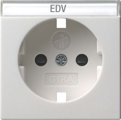 Gira Abdeckung SCHUKO reinweiß BSF+SH 092303