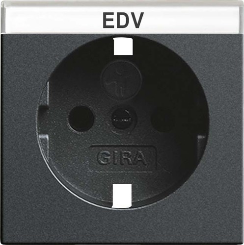 Gira Abdeckung SCHUKO anthrazit BSF+SH 092328