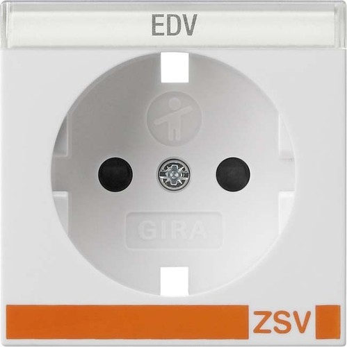 Gira Abdeckung SCHUKO reinweiß BSF+SH ZSV 0923303