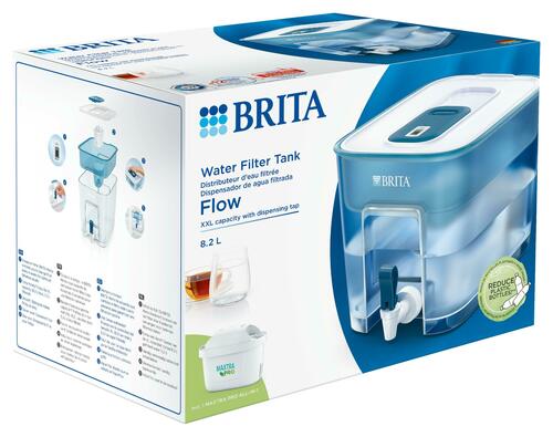Brita Wasserfilter-Station inkl. 1MAXTRA+ Flow weiß-petrol