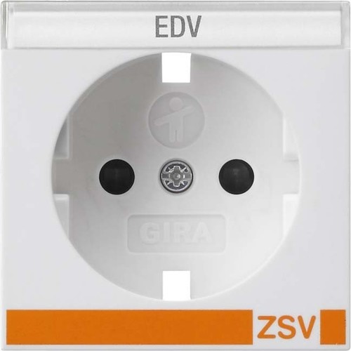 Gira Abdeckung SCHUKO reinweiß BSF+SH ZSV 0923327