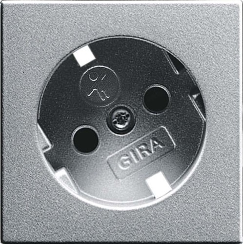 Gira Abdeckung SCHUKO aluminium SH 092626