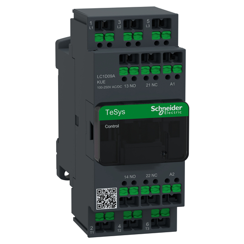 Schneider Electric Schütz 3P 9A Ac3 100-250V Ac/Dc Snapin LC1D09AKUE