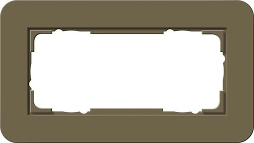 Gira Abdeckrahmen 2-fach ch o.M Umbra/Anthrazit 1002426