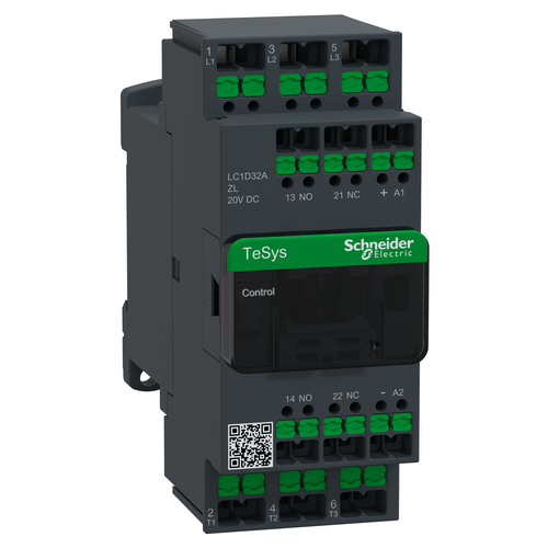 Schneider Electric Schütz 3P 32A Ac3 20V Dc Gl Snapin LC1D32AZL