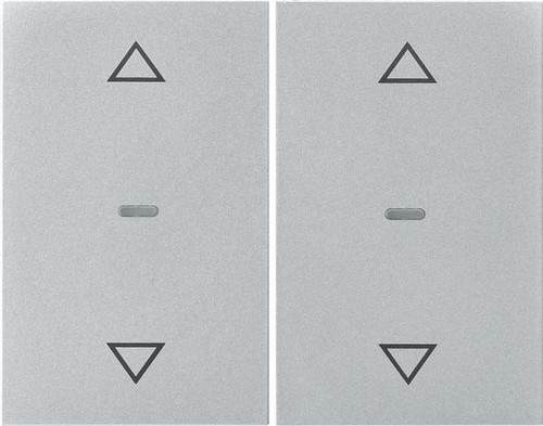 Berker Abdeckung Tastsensor-Modul 2-fach aluminium 80961371