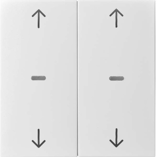Berker Abdeckung Tastsensor-Modul 2-fach weiß 80961382