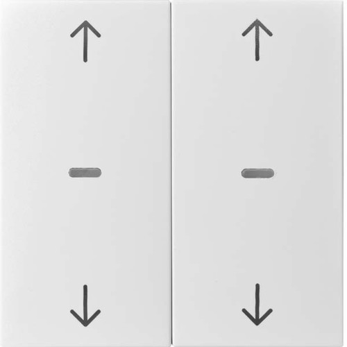 Berker Abdeckung Tastsensor-Modul 2-fach weiß 80961382