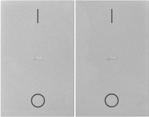 Berker Abdeckung Tastsensor-Modul 2-fach edelstahl 80962373