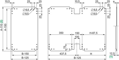 Schneider Electric Isolierende Montageplatte für NSYPMB127