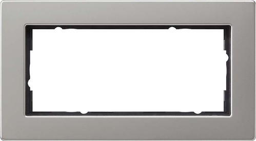 Gira Abdeckrahmen 2-fach ch edelstahl ohne M. 1002335