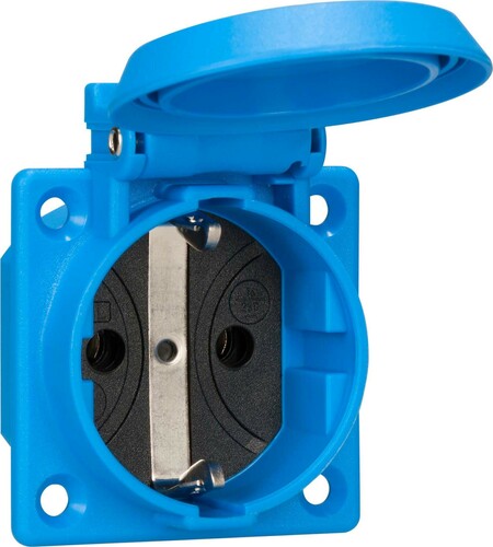 ABL GmbH Einbau-Steckdose blau, IP54 1661050