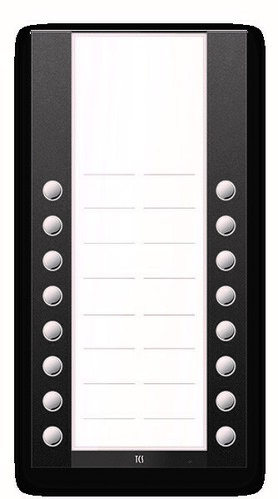 TCS Tür Control PET PRO 16Tasten L AP RAL7016 AEA530216-0017