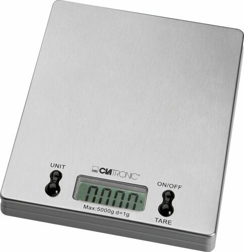 CTC Clatronic LCD Küchenwaage bis 5kg,Edelstahl CTC KW 3367 inox