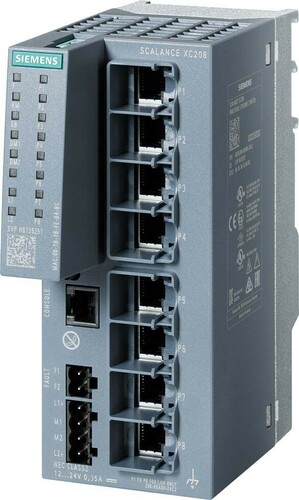 Siemens Dig.Industr. SCALANCE XC208 Managed Layer 2 Switch 6AG1208-0BA00-7AC2