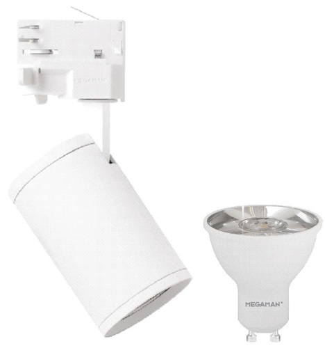 Megaman Stromschienenstrahler inkl. LED-PAR16, weiß MM78870