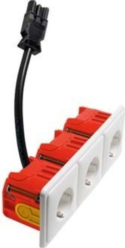 Peha Steckverbinder m.roter Einbaudose H 11.661367302GE30BW Peha Steckverbinder m.roter Einbaudose H 11.661367302GE30BW