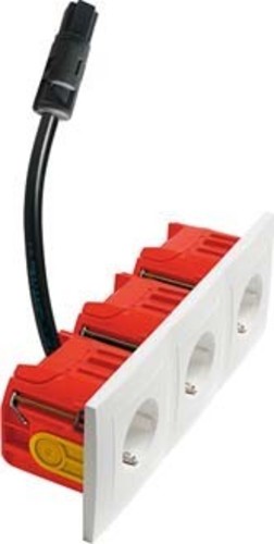 Peha Dreifach Steckdose SCHUKO BADORA H 11.661367302RD30BW
