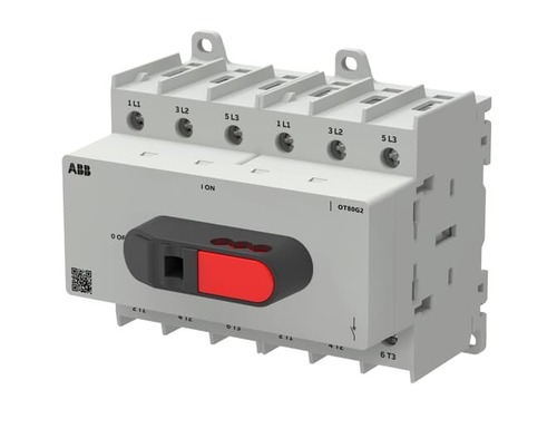 ABB Stotz S&J Lasttrennschalter OT+ 80 A,BG G2,4-polig OT80G2-6BS ABB Stotz S&J Lasttrennschalter OT+ 80 A,BG G2,4-polig OT80G2-6BS