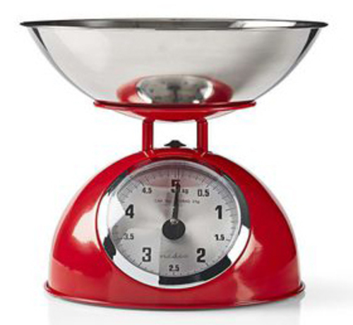 Nedis Küchenwaage analog,Schale KASC110RD Nedis Küchenwaage analog,Schale KASC110RD