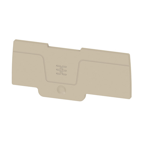 Weidmüller Abschlussplatte 2mm dunkelbeige SEP 3C 4