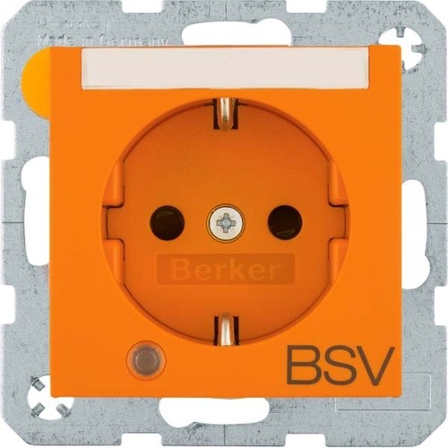 Berker Steckdose Schuko Aufdr.BSV,S.1matt or 41101924