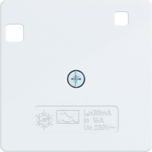 Hager Zentralplatte f. FI-Schalt A.x/C.x lw gl WDA2097WG