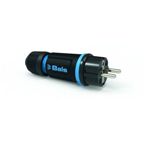 Bals Elektrotech. Schutzkontakt-Stecker 16A 250V IP54 blau 7370-1