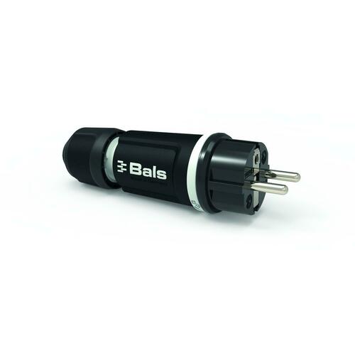 Bals Elektrotech. Schutzkontakt-Stecker 16A 250V IP54 grau 7371-1