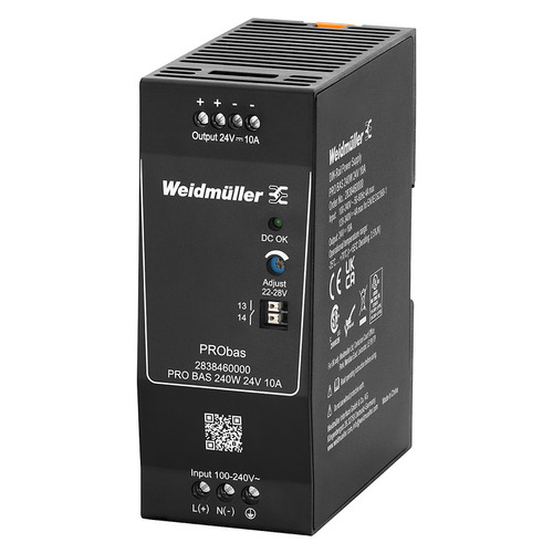 Weidmüller Stromversorgung 24V DC 10A, Schraubanschl. PRO BAS 240W 24V 10A