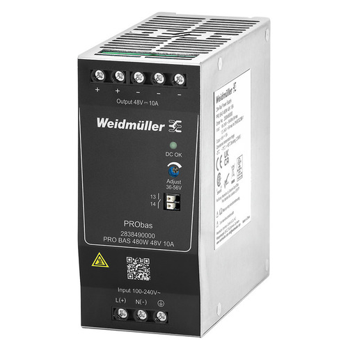 Weidmüller Stromversorgung 48V DC 10A, Schraubanschl. PRO BAS 480W 48V 10A