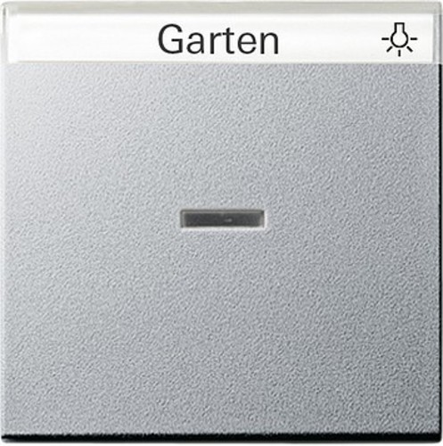 Gira Wippe Kontroll. aluminium m.Schriftfeld 067026