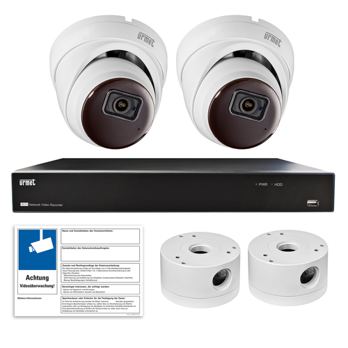Urmet Deutschland Videoüberwachungsset KI-Plus Dome SET 1098/902 Urmet Deutschland Videoüberwachungsset KI-Plus Dome SET 1098/902