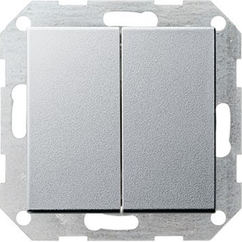 Gira Tast-Wechs.Wechs.schalter alu, System55 012826