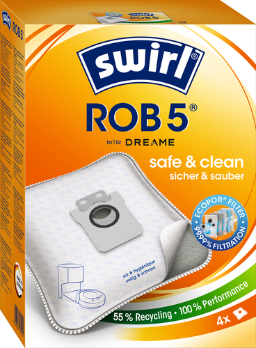 Swirl Staubbeutel für Dreame,Eufy,etc. ROB 5 EcoPor VE4 Swirl Staubbeutel für Dreame,Eufy,etc. ROB 5 EcoPor VE4