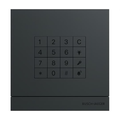 Busch-Jaeger Außenstation mit Tastatur, anthrazit 83100/71-681 Busch-Jaeger Außenstation mit Tastatur, anthrazit 83100/71-681