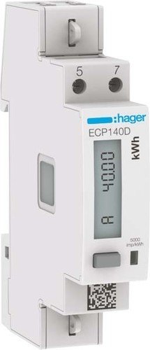 Hager Energiezähler 1phasig direkt 40A, 1M, S0 ECP140D