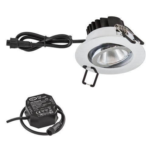 EVN Lichttechnik P-LED Einbauleuchte 230V 3000K chrom PC650N91102