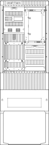 ABN Zähleranschlusssäule 1ZP 5pol. HLAK 25²mm SZ175ZZ1501
